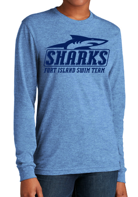 ADULT BLUE LONG SLEEVE T