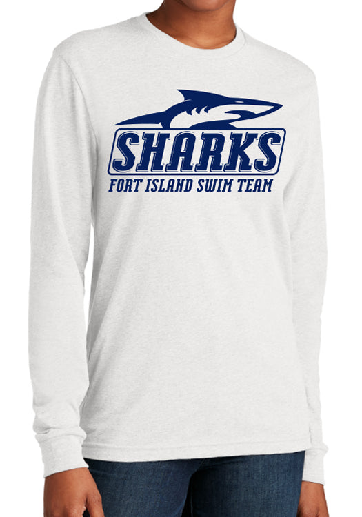 ADULT WHITE LONG SLEEVE T